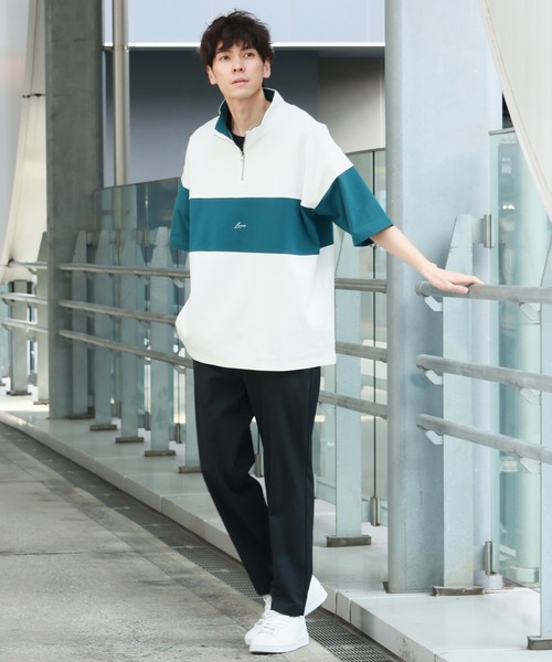tシャツ パネルハーフZIPロゴＴ / 283481 メンズ | LAKOLE | 09