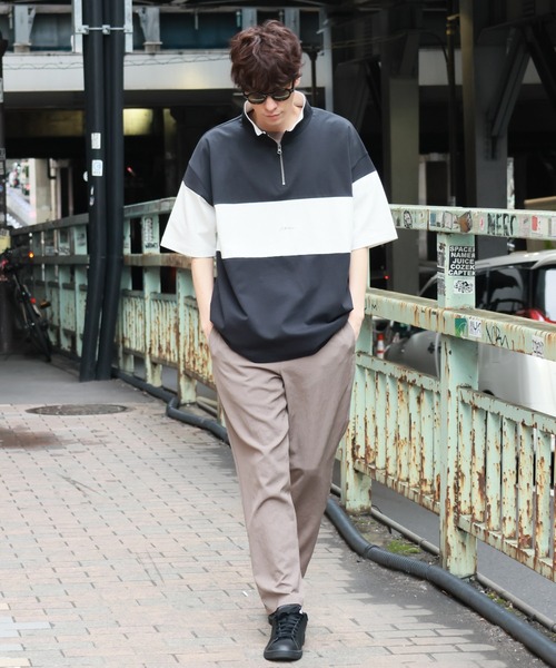 tシャツ パネルハーフZIPロゴＴ / 283481 メンズ | LAKOLE | 07