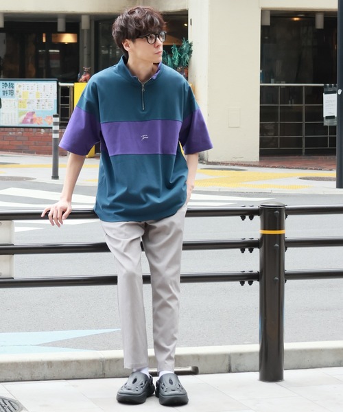 tシャツ パネルハーフZIPロゴＴ / 283481 メンズ | LAKOLE | 10