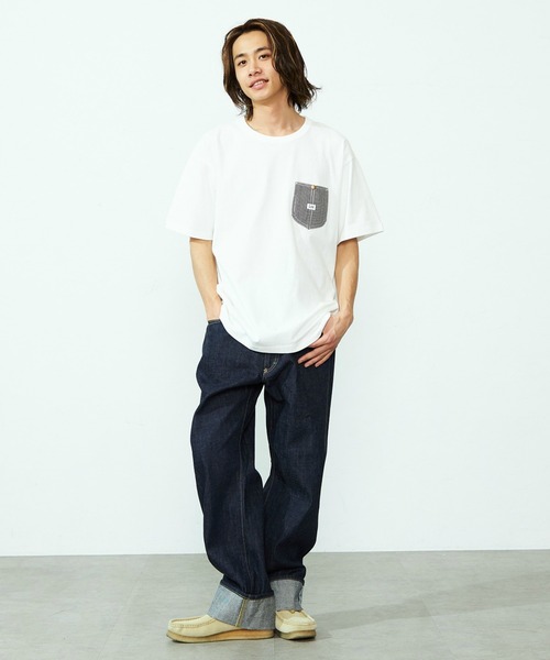 【 】honey comb チェスト ポケット Tシャツ ♪ TIGHTBOOTH（タイトブース）HONEYCOMB BORDER T-SHIRT - birnest