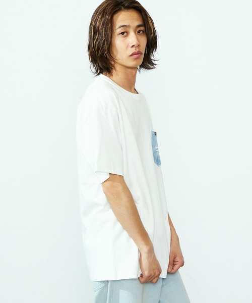 【関税込み】Dion Lee ブラック スリムフィットTシャツ Lee tシャツ Lee/リー デニムポケットTシャツ/半袖Tシャツ