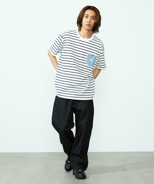 Lee tシャツ Lee/リー デニムポケットTシャツ/半袖Tシャツ