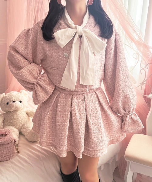 apres jour（アプレジュール） ツイードジャケット X-LARGE