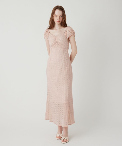 DEICY ワンピース ストレッチレースロングワンピース : ZOZOTOWN