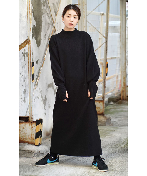「zootie」 ニットワンピース - ブラック レディース_画像9