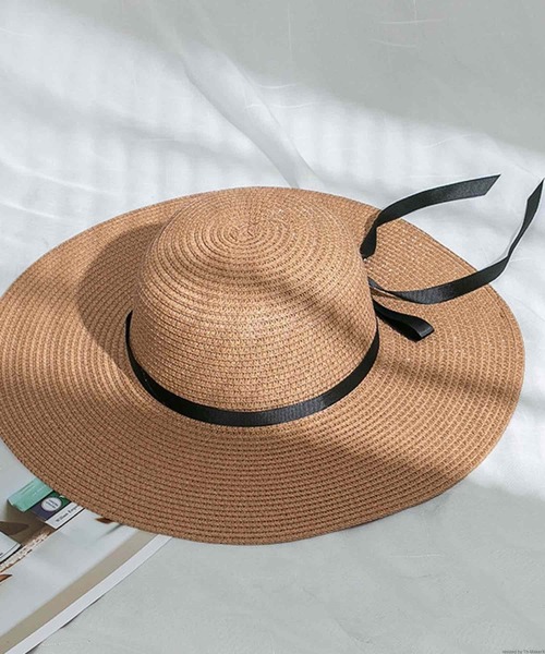 Chapeau d'O ブラック麦わら帽子 Odds odds オッズ BLOCK HAT ブロックハット 帽子 ハット 麦わら