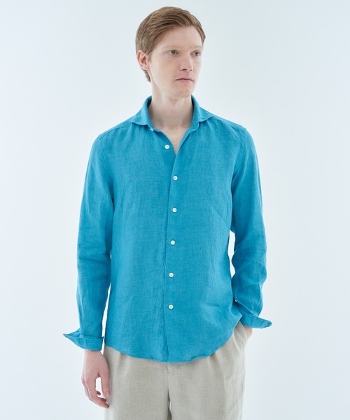 シャツ ESTNATION / リネンカッタウェイシャツ メンズ ESTNATION 