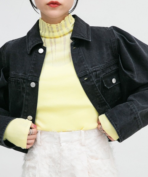 「KBF」 タートルネックニット ONE ホワイト レディース_画像3