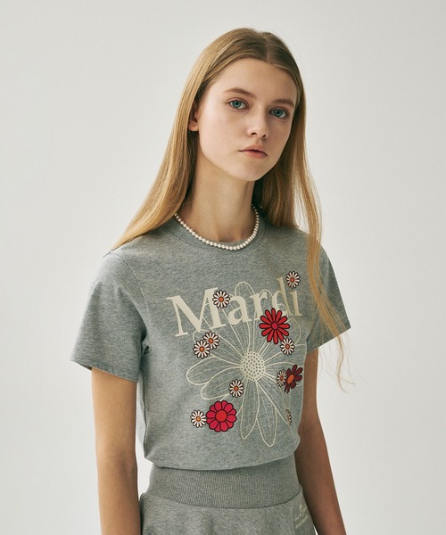 tシャツ SLIM TSHIRT FLOWERMARDI BLOSSOM レディース Mardi Mercredi tシャツ SLIM TSHIRT FLOWERMARDI BLOSSOM