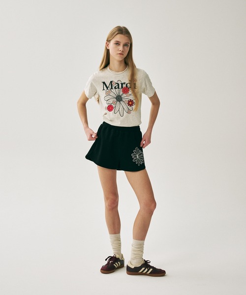tシャツ SLIM TSHIRT FLOWERMARDI BLOSSOM レディース Mardi Mercredi tシャツ SLIM TSHIRT FLOWERMARDI BLOSSOM