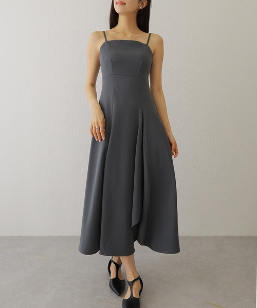 キャミソール ロングワンピース バックレースアップ タイトワンピ Y2K Lace Ladies（レースレディース） ワンピース バック シャーリング