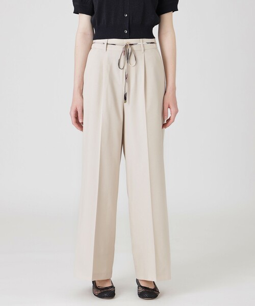 新品 BLUE LABEL CRESTBRIDGE オレンジ ワイドパンツ 綿 ドライオックスワイドパンツ（その他パンツ）｜BLUE LABEL