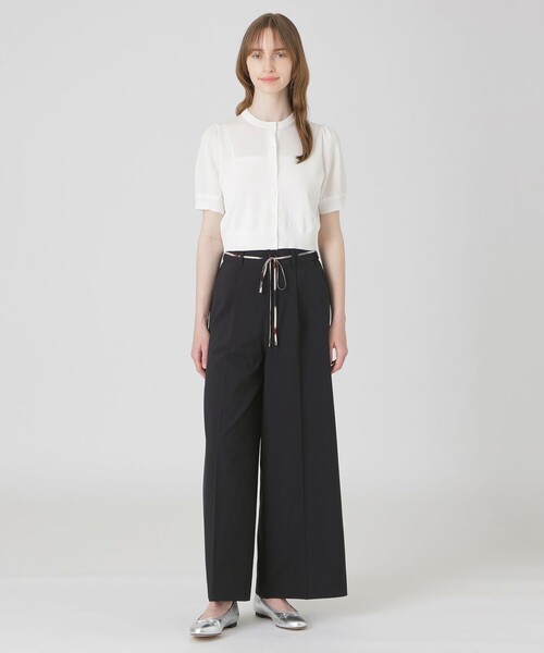新品 BLUE LABEL CRESTBRIDGE オレンジ ワイドパンツ 綿 ドライオックスワイドパンツ（その他パンツ）｜BLUE LABEL