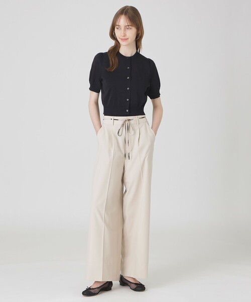ブルーレーベルベージュ パンツ バーバリーブルーレーベル スキニーパンツ L ストレッチ