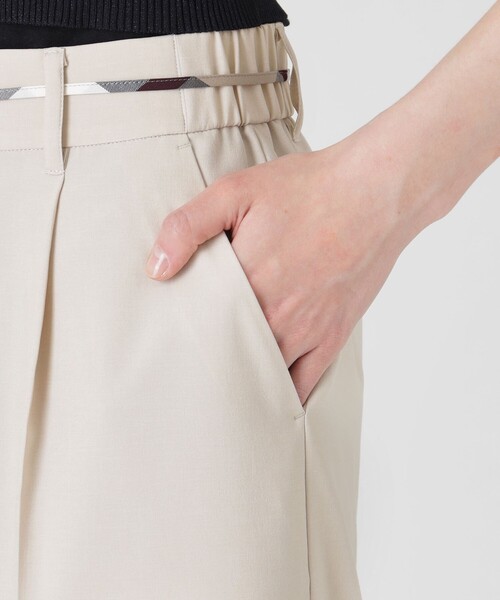 BLUE LABEL CRESTBRIDGE パンツ ハイカウントナノワイドパンツ