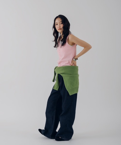 MUHET（ミュエータ） タンクトップ ノースリーブ layered like tank