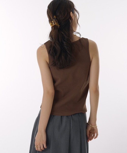 タンクトップ ノースリーブ IM HOOD LAYERED SET TOP レディース led.tokyo タンクトップ ノースリーブ 「led.tokyo」LAYERED