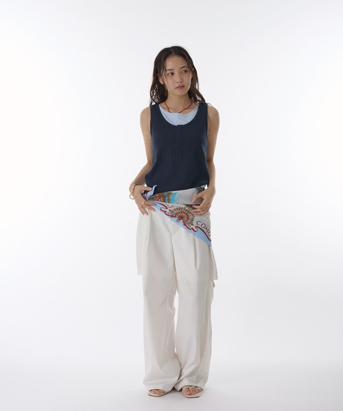 MUHET（ミュエータ） タンクトップ ノースリーブ layered like tank 