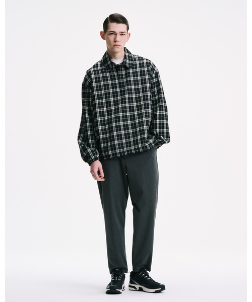 SOPHNET.（ソフネット） ポロシャツ SAXONY WOOL CHECK POLO SHIRT