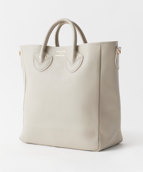 Y&O co.ページ ヤングアンドオルセン エンボスド レザー ジップ ボート バッグ