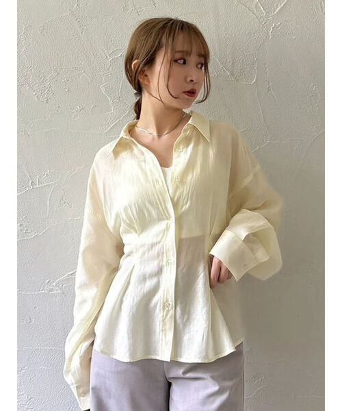 dazzlin（ダズリン） ブラウス シャツ シアータックシャツ レディース 