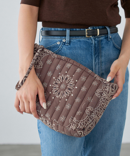 IENA（イエナ） ポーチ MALUS/マリュス BANDANA QUILTING POUCH ポーチ