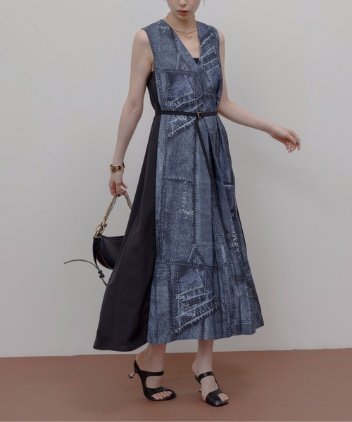 ☆VIP価格☆ Dolce＆Gabbana パッチワーク デニムワンピース ☆VIP価格☆ Dolce＆Gabbana パッチワーク デニムワンピース