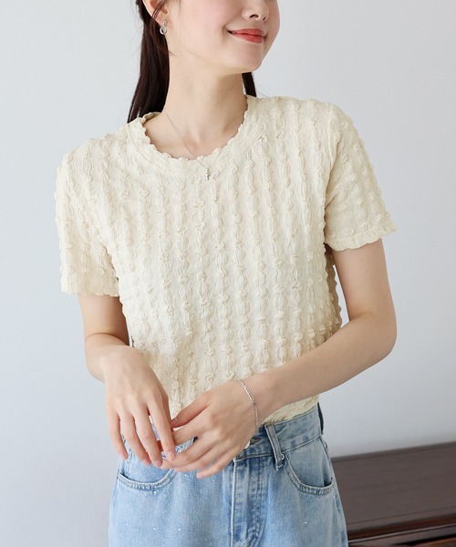 「BLUEEAST」 半袖カットソー MEDIUM ピンク レディース