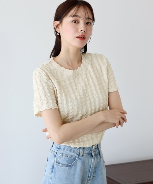 「BLUEEAST」 半袖カットソー MEDIUM ピンク レディース