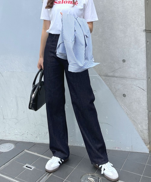 [Futier land] Denim брюки MEDIUM голубой женский 