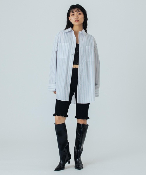 ローズバッド（ROSE BUD）/CREOLME/LAME KNIT HALF PANTS ROSE BUD（ローズバッド） パンツ (CREOLME)LAME KNIT HALF PANTS