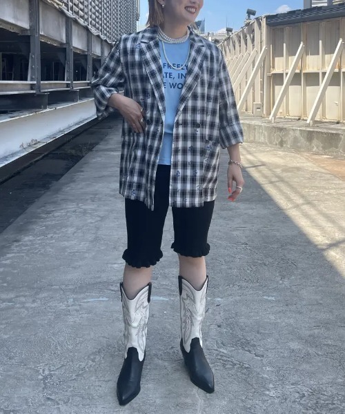 ROSE BUD（ローズバッド） パンツ (CREOLME)LAME KNIT HALF PANTS