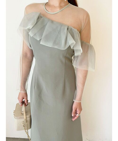 LAGUNAMOON（ラグナムーン） ドレス LADYアシンメトリーフリルドレス