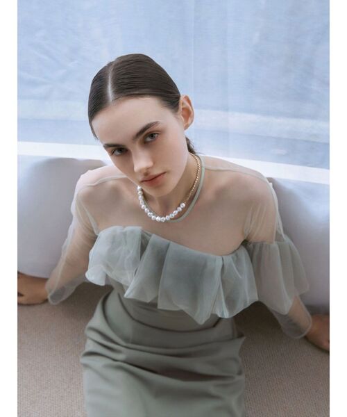 【完売品】LADYアシンメトリーフリルドレス LAGUNAMOON（ラグナムーン） ドレス LADYアシンメトリーフリルドレス