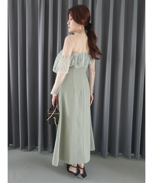 【完売品】LADYアシンメトリーフリルドレス LAGUNAMOON（ラグナムーン） ドレス LADYアシンメトリーフリルドレス