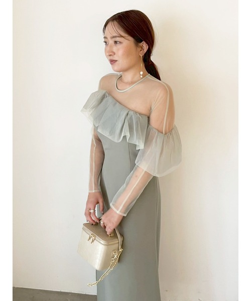 LAGUNAMOON（ラグナムーン） ドレス LADYアシンメトリーフリルドレス
