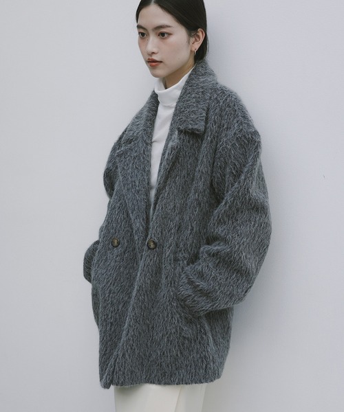 andme（アンドミー） コート チェスターコート シャギー起毛ビック