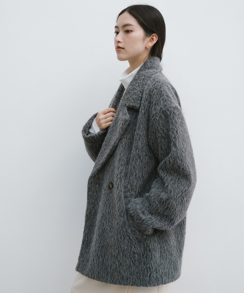 andme（アンドミー） コート チェスターコート シャギー起毛ビック