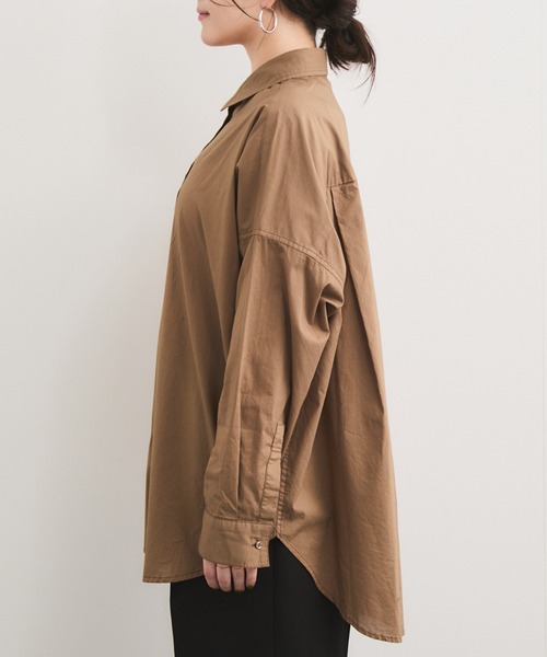 LE CERCLE par rope' ブラウス シャツ 製品染めカシュクールシャツ