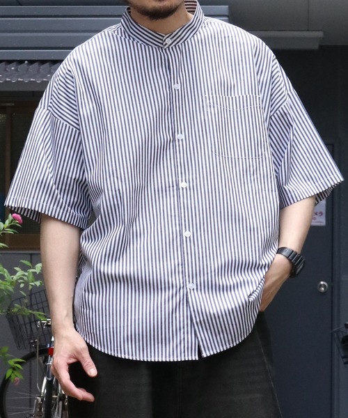 「Starting Over」 「HALHAM」半袖シャツ L ブラック系その他 メンズ_画像3