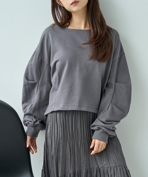 mil（ミル） トレーナー スウェット タックスリーブスウェット「588100