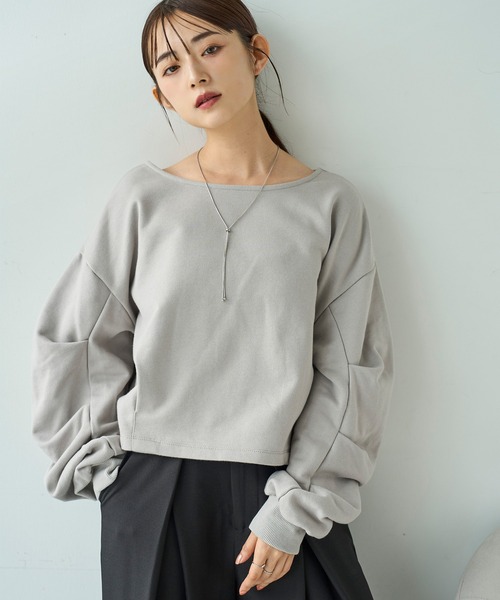 mil（ミル） トレーナー スウェット タックスリーブスウェット「588100