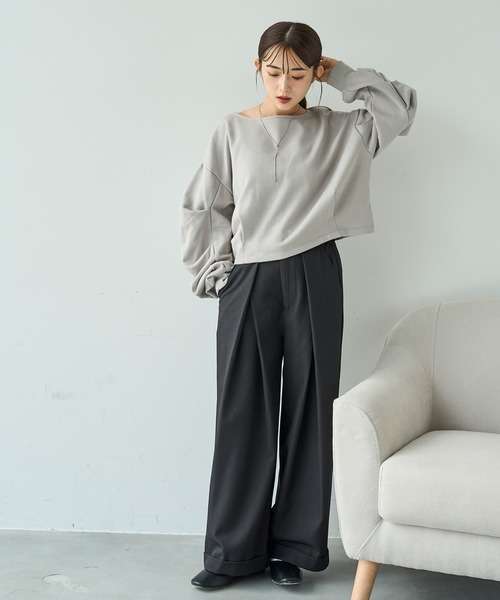 mil（ミル） トレーナー スウェット タックスリーブスウェット「588100