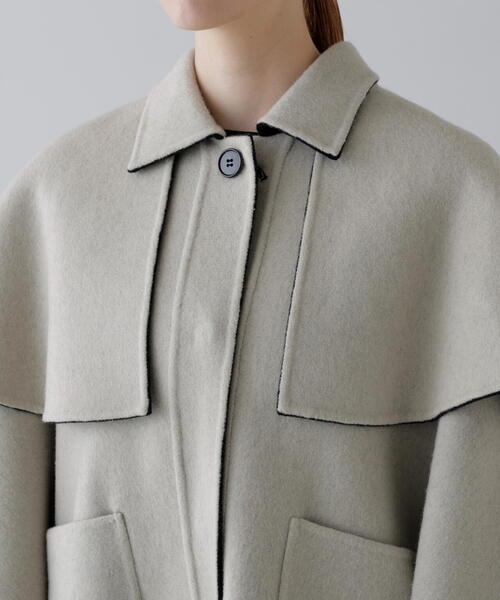 ADORE（アドーア） ステンカラーコート コート Ca混2TONEリバー