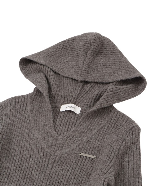 ACLENT（アクレント） ニット セーター コンパクトフードニット