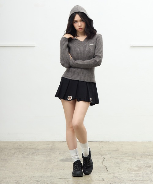 ACLENT（アクレント） ニット セーター コンパクトフードニット