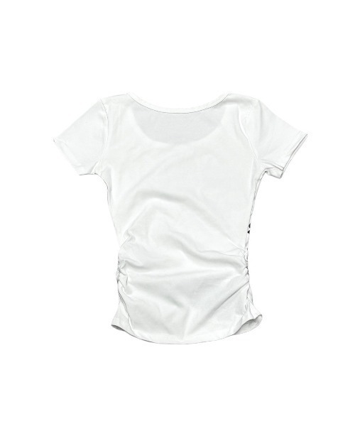 「XU」 半袖Tシャツ ONE SIZE ホワイト レディース_画像2