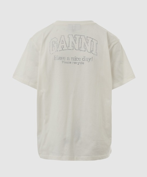 GANNI（ガニー） 半袖Tシャツ M ホワイト レディース : ZOZOTOWN Yahoo