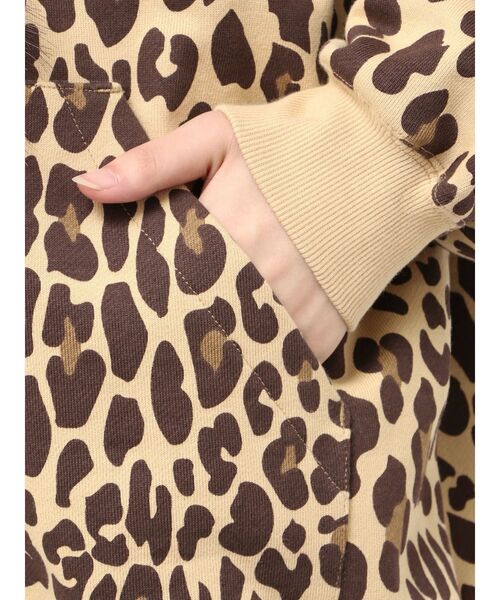 ジェイダGYDA×GALFYbijoulogo leopard BIG パーカー GALFY（ガルフィー） パーカー GYDA×GALFY bijou logo leopard BIG