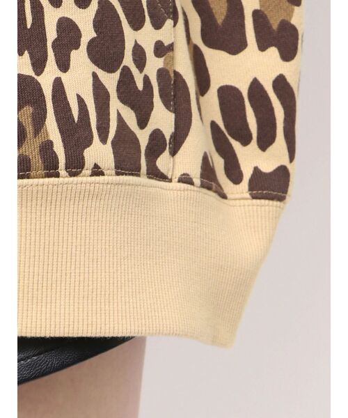 GALFY（ガルフィー） パーカー GYDA×GALFY bijou logo leopard BIG